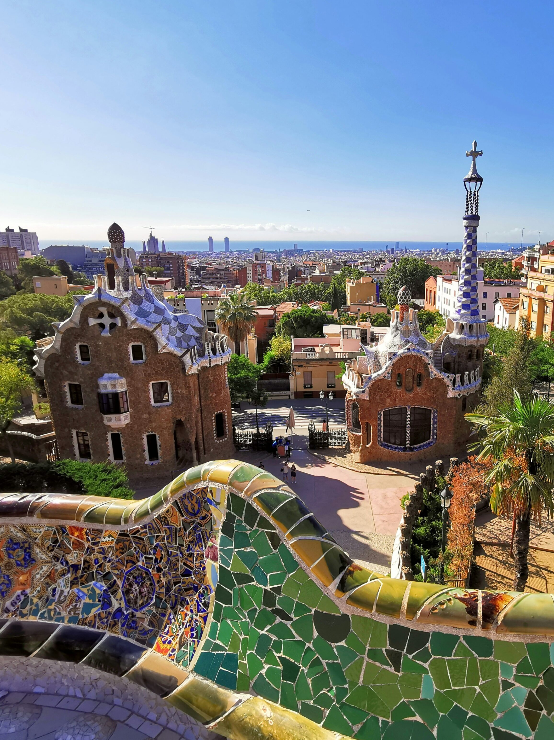 Park Guell, Barcelona, Hiszpania